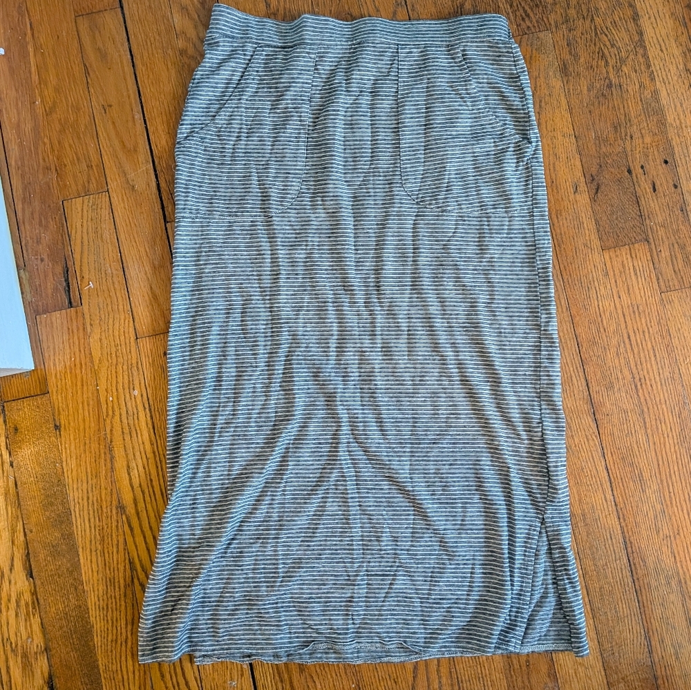 prAna Knit Skirt Women’s Small Striped Casual‎ Summer Travel